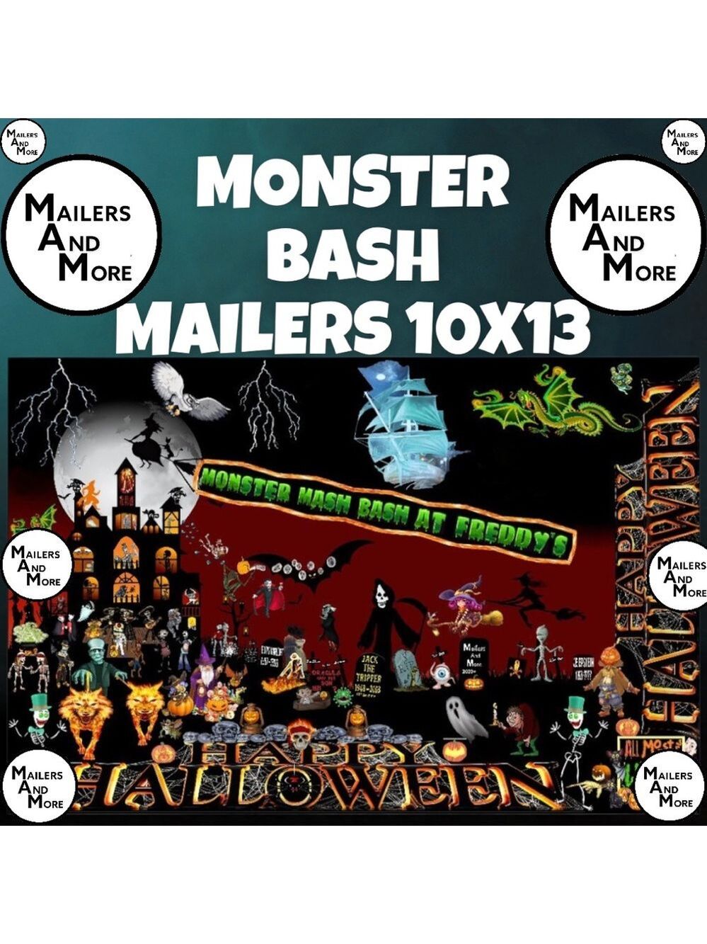 50 10X13 Poly Mailers HALLOWEEN Envelopes PRICE FIRM Fall - Picture 9 of 12